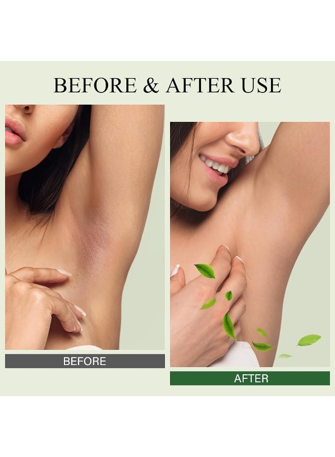 SHVYOG Underarm Detox Scrub, Green Tea Armpit Detox Scrub With Mint And Tea Tree, Natural Underarm Scrub For Armpit Detoxifying, Odors Eliminating, Exfoliating And Smoothing - Image 4